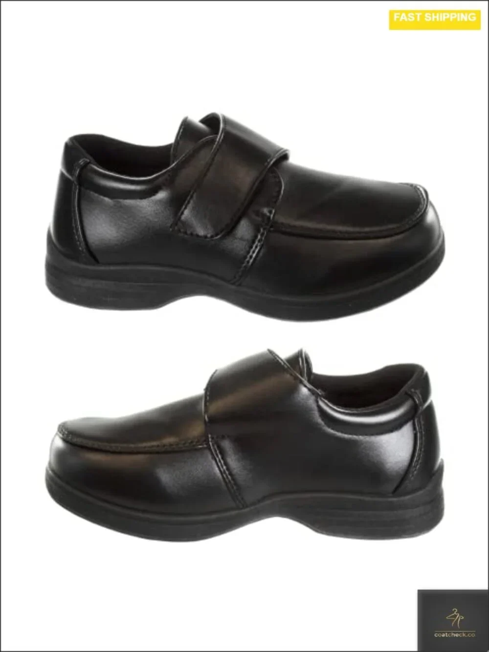 Boys School Uniform Loafer Oxford Dress Shoes Slip-On Faux-Leather